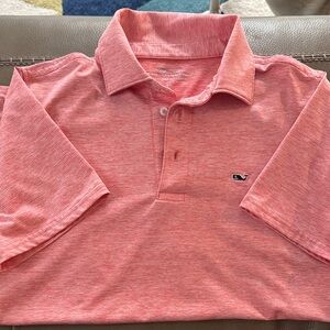 Boys Vineyard Vines Coral Polo Shirt